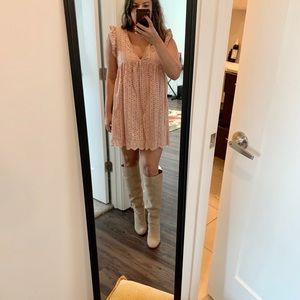 ShopTheseThree Mustard Seed Blush Romper Dress